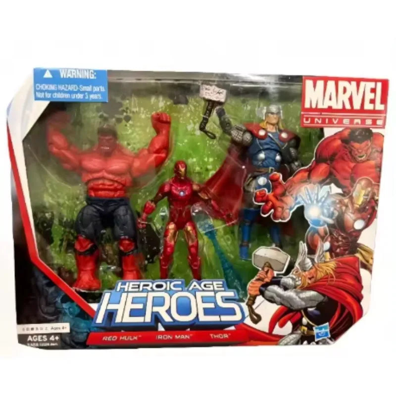 Original Hasbro Marvel Legends Series Heroes Red Hulk/Iron Man/Thor Anime Figure Toy Collection Model