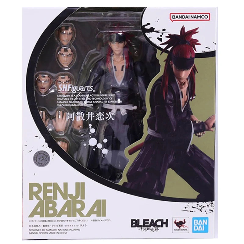 Bandai Original SHF BLEACH Ichigo Kurosaki Toushiro Hitsugaya Byakuya Kuchiki Kenpachi Zaraki Renji Abarai Anime Figur Modell Spielzeug
