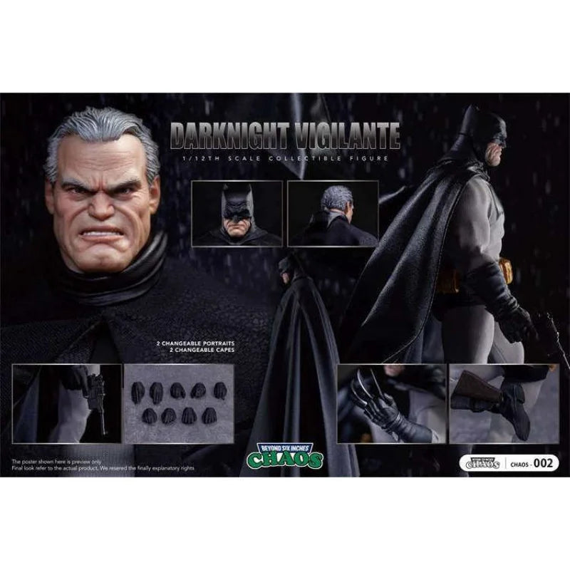 [Fast Shipping] CHAOS 1/12 SCHAOS-002 Night Vigilante, Batman 6 Inch, Commoner Action Figure Collection Model Toy Gifts