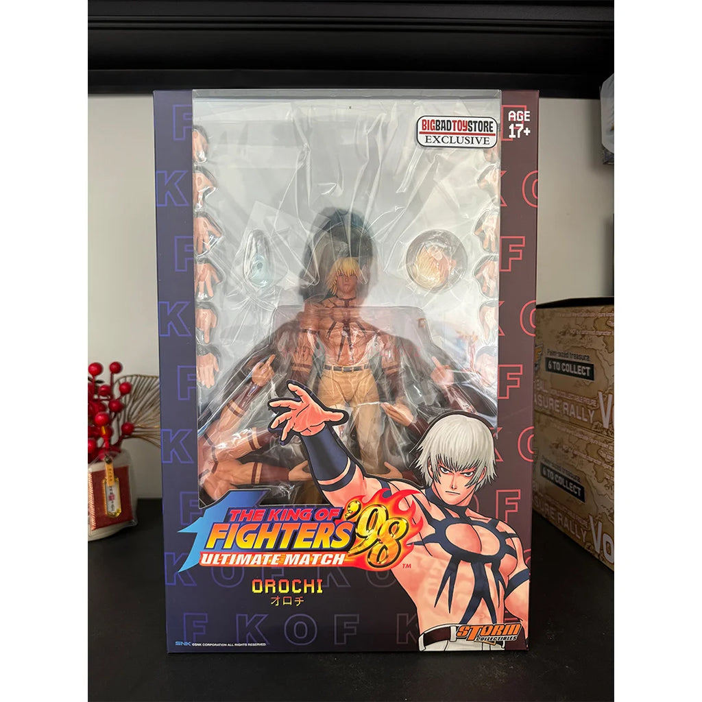 In Stock Genuine Anime Toys Storm Toys 1/12 Kof'98 Orochi Skkf04 Bk Yl Series Anime Games Movable Doll Figure Model Toy Boy Gift
