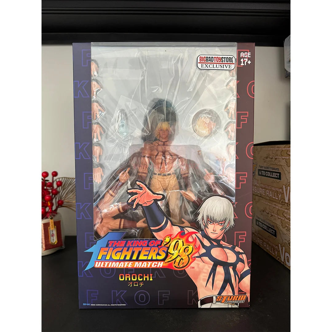 In Stock Genuine Anime Toys Storm Toys 1/12 Kof'98 Orochi Skkf04 Bk Yl Series Anime Games Movable Doll Figure Model Toy Boy Gift