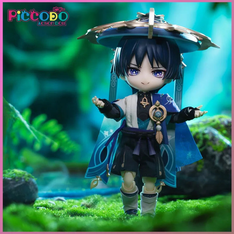 Nendoroid Genshin Impact Wanderer Collectible Action Figure Model Toy Cute Desktop Decoration Gift for Anime Game Fans original