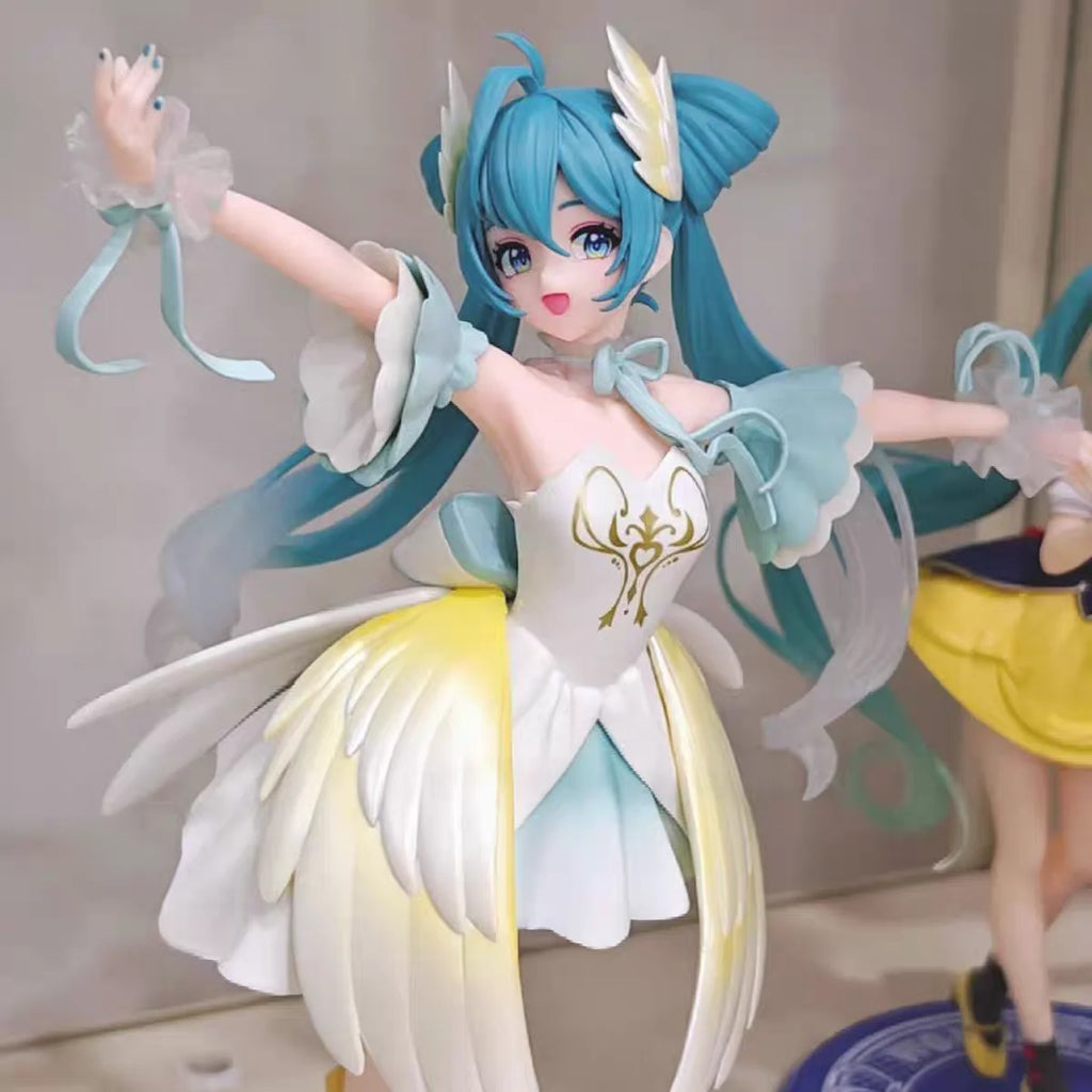 Adorable Anime Girl Lotus  Moon Figure Desktop Decoration Cuter Case Ornament Collectible Model Gift for Adults
