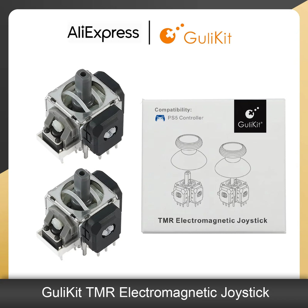 GuliKit Anti-Drift TMR Electromagnetic Joystick for PS4 Xbox Series Gamepad for Switch Pro PS5/PS5 Edge Controller Replacement