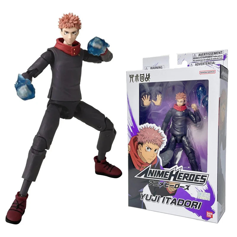 Hot 17cm Bandai Original Jujutsu Kaisen Action Figure Gojou Satoru  Itadori Yuji Fushiguro Megumi Action Anime Birthday Gift Toy