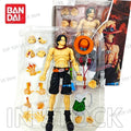 SHF One Piece Portgas D Ace Fire Fist Ace PVC Movable Action Figure Collection Decoration Model Toys Gift 17cm