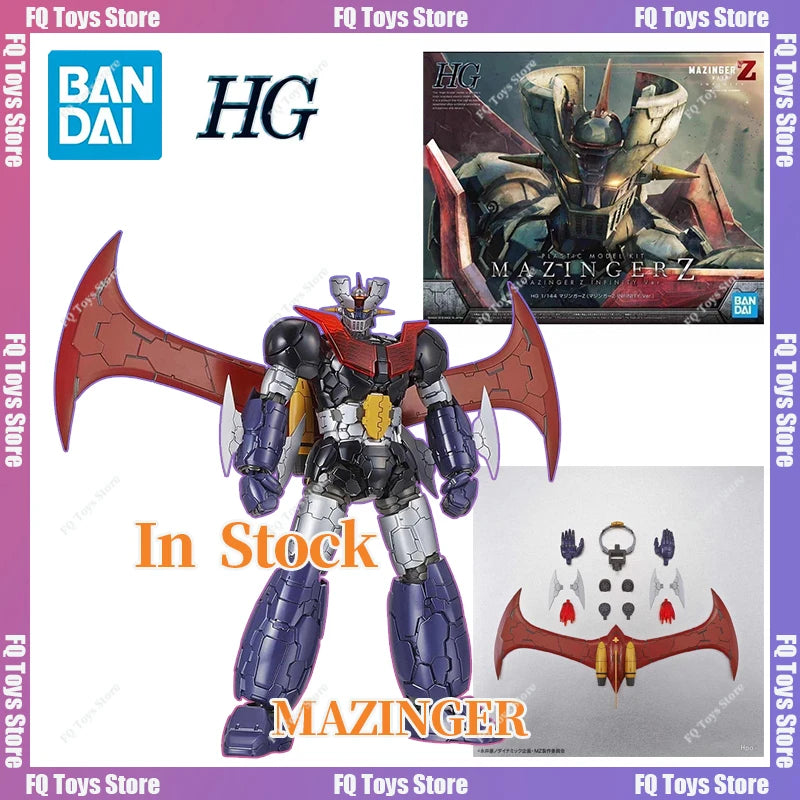 24 Hours Delivery Bandai Anime HG MAZINGER Z GENDIZER GETTER KOTETSU JEEG MAZINKAISER Original Model Toy Action Figure Gift