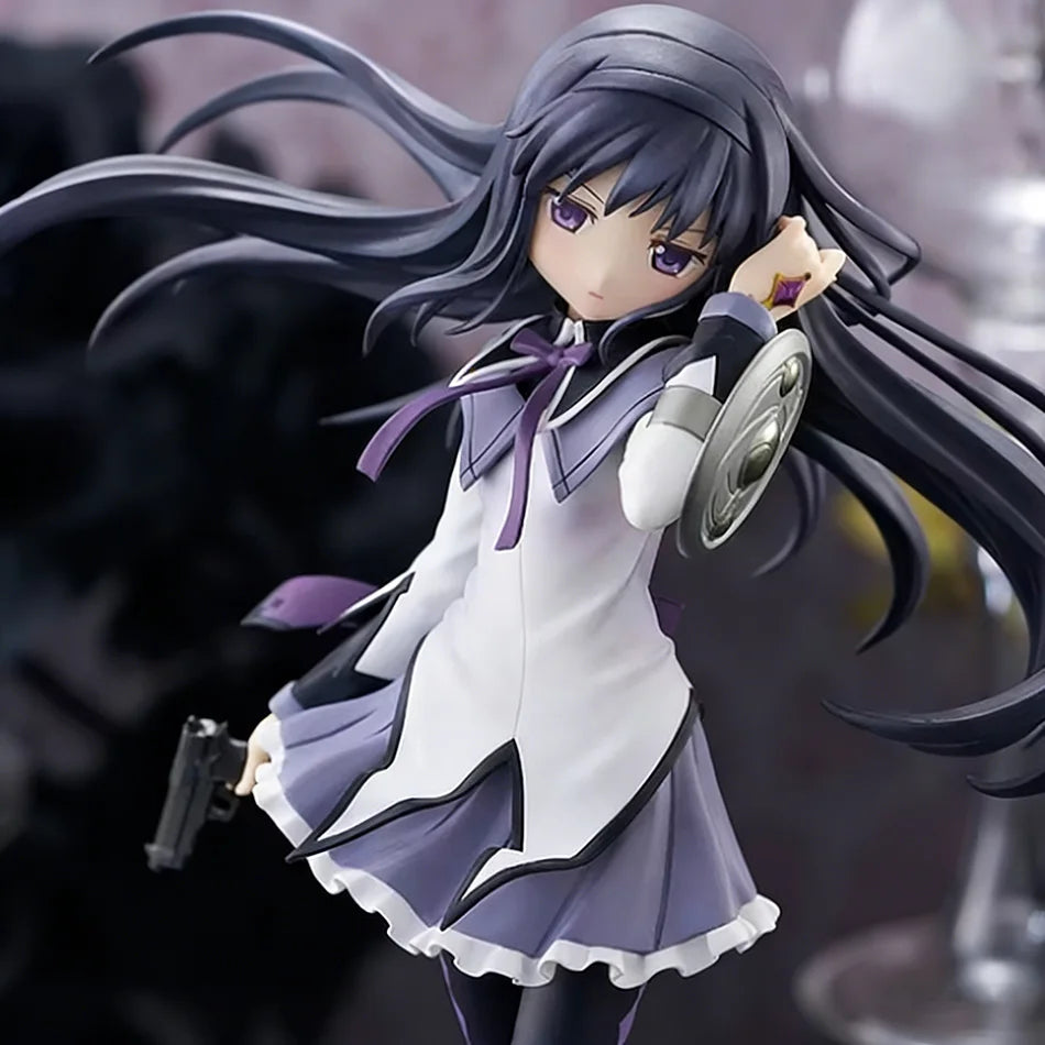 NEW 17CM PMMM Puella Magi Anime Figure Akemi Homura PVC Ornaments Toy Figurine cute Loli Collection Model Toy Gift