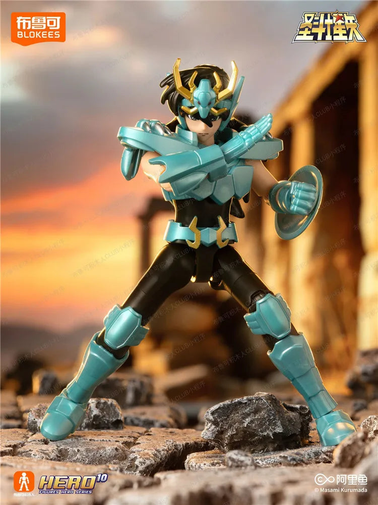 Blokees Saint Seiya Galaxy Version 1-2 Gold Cloth Aiolos Shura Ikki Shun Camus Hoyoga Dohko Milo Shiryu Movable Model Figures