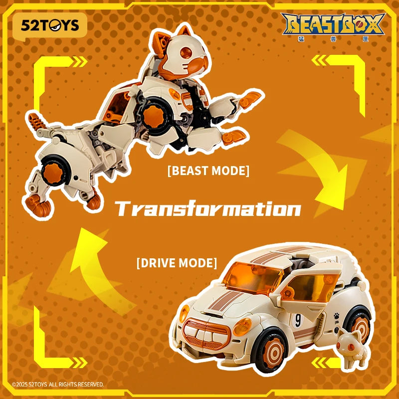52TOYS BeastDrive BD-16 FICKLE STEP Model Kit，Deformation Robot, Converting Toys, Action Figure, Collectible Toys