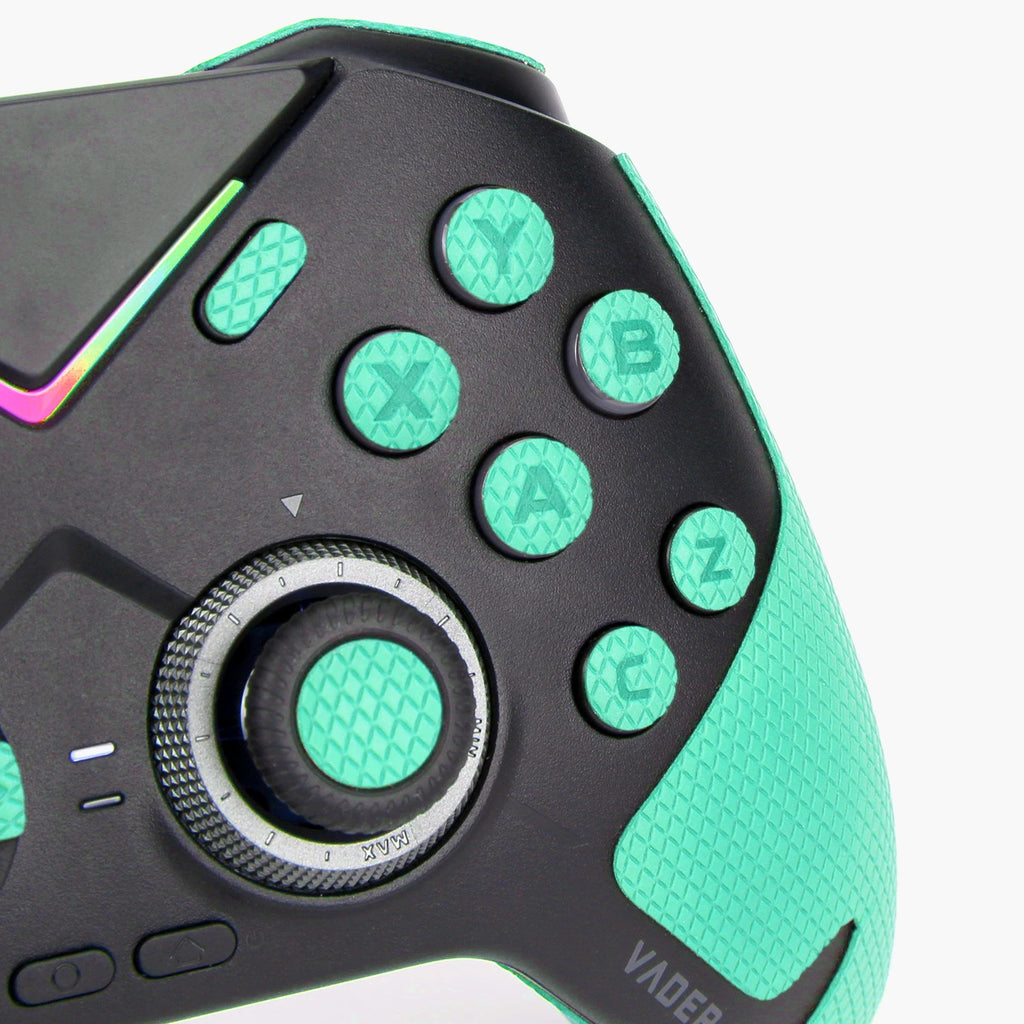 Cyan TALONGAMES Controller Grip Tape Classic Version Compatible With Flydigi Vader 3 / 4 Pro Wireless Handle,Buttons Non-slip