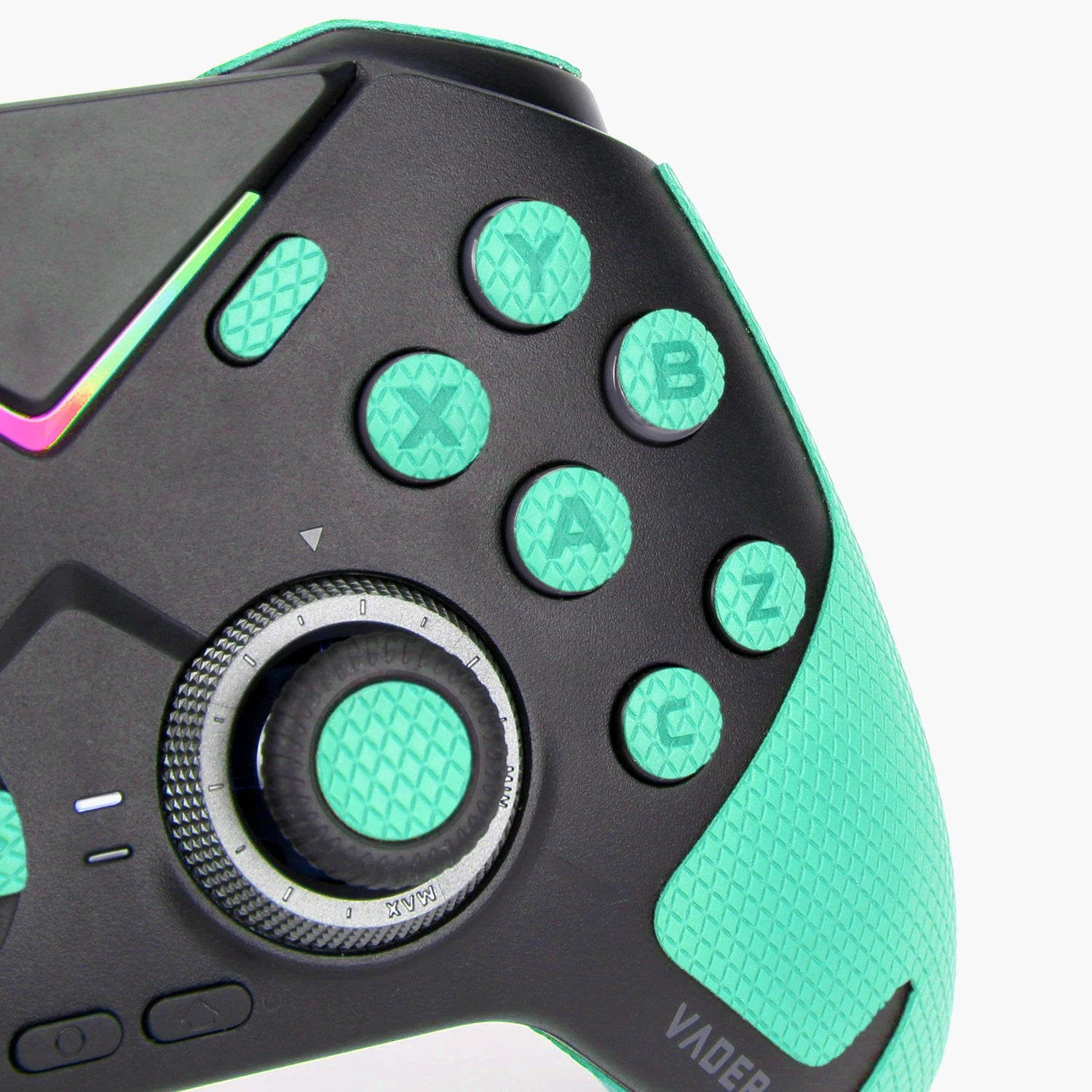 Cyan TALONGAMES Controller Grip Tape Classic Version Compatible With Flydigi Vader 3 / 4 Pro Wireless Handle,Buttons Non-slip