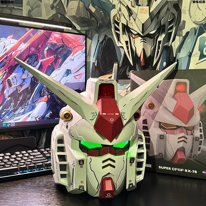 【IN STOCK】RX-78-2 Mobile Suit Helmet 1:1 Anime Figure - Luminous Wearable Cosplay Customized Statue Model Collection