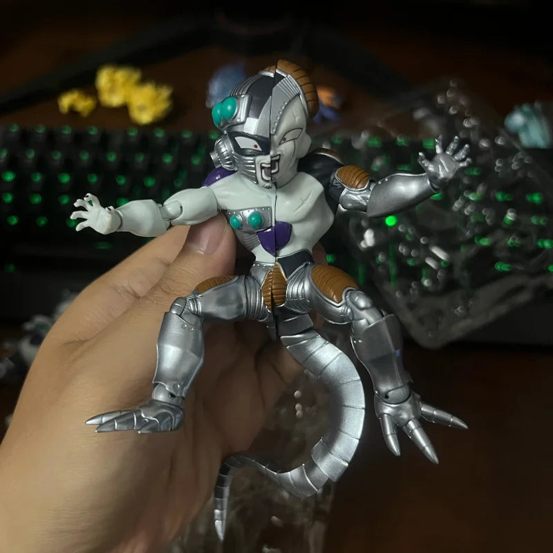 12cm Shf Mechanical Frieza Artificial Person Chapter Action Figures Model Kit Villain King Toy Desktop Ornament Decoration Gift