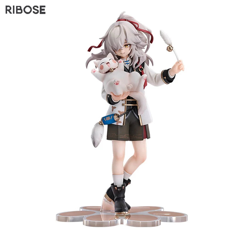 20cm RIBOSE RISE UP Honkai Star Rail Little Dot Cat Series Jing Yuan Anime Action Figure Model Toys Gift for Birthday
