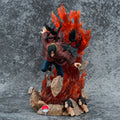 28 cm große Naruto-Anime-Figur: Thron, Uchiha Itachi, Dreht sich um, Krähenszene, Actionfigur, Sammlerfigur, PVC-Modellpuppe, Geschenkspielzeug