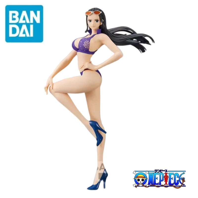 В наличност Bandai Original One Piece Banpresto Boa Hancock Nico Robin 100% оригинални празнични подаръци фигурка модел орнаменти статуя