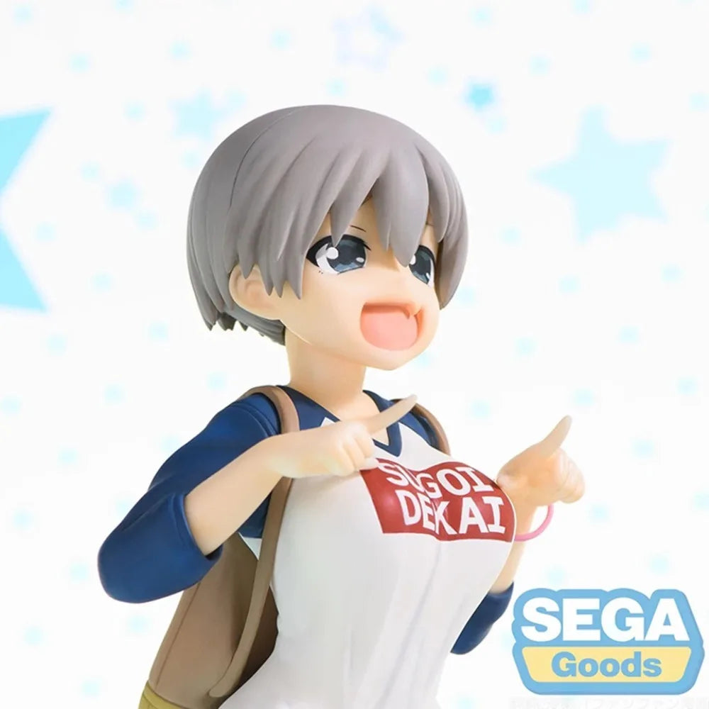In Stock SEGA Original Genuine Super Premium Figure Anime Uzaki-chan Wa Asobitai! Uzaki Hana 17cm Collection Model Toy Figures