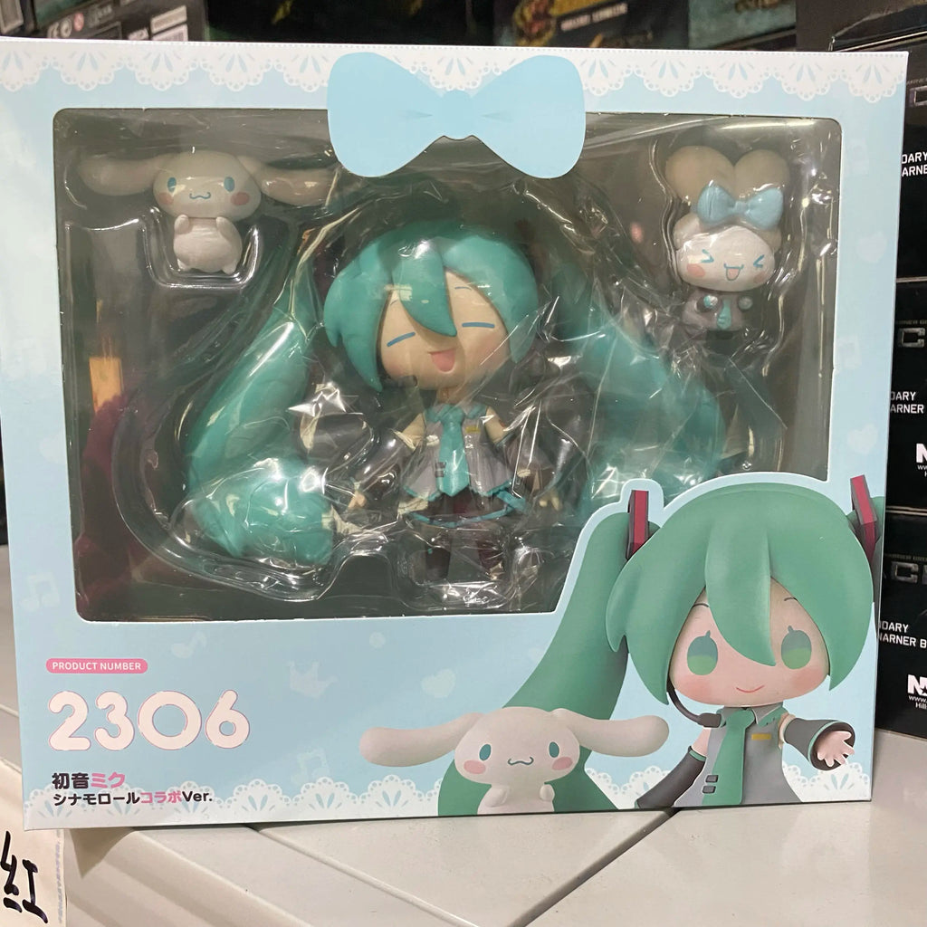 Domestic GSC Nendoroid #2306 Hatsune Miku  Cinnamoroll Customizable Face And Movable Figure Desktop Ornament For Girl's Gift