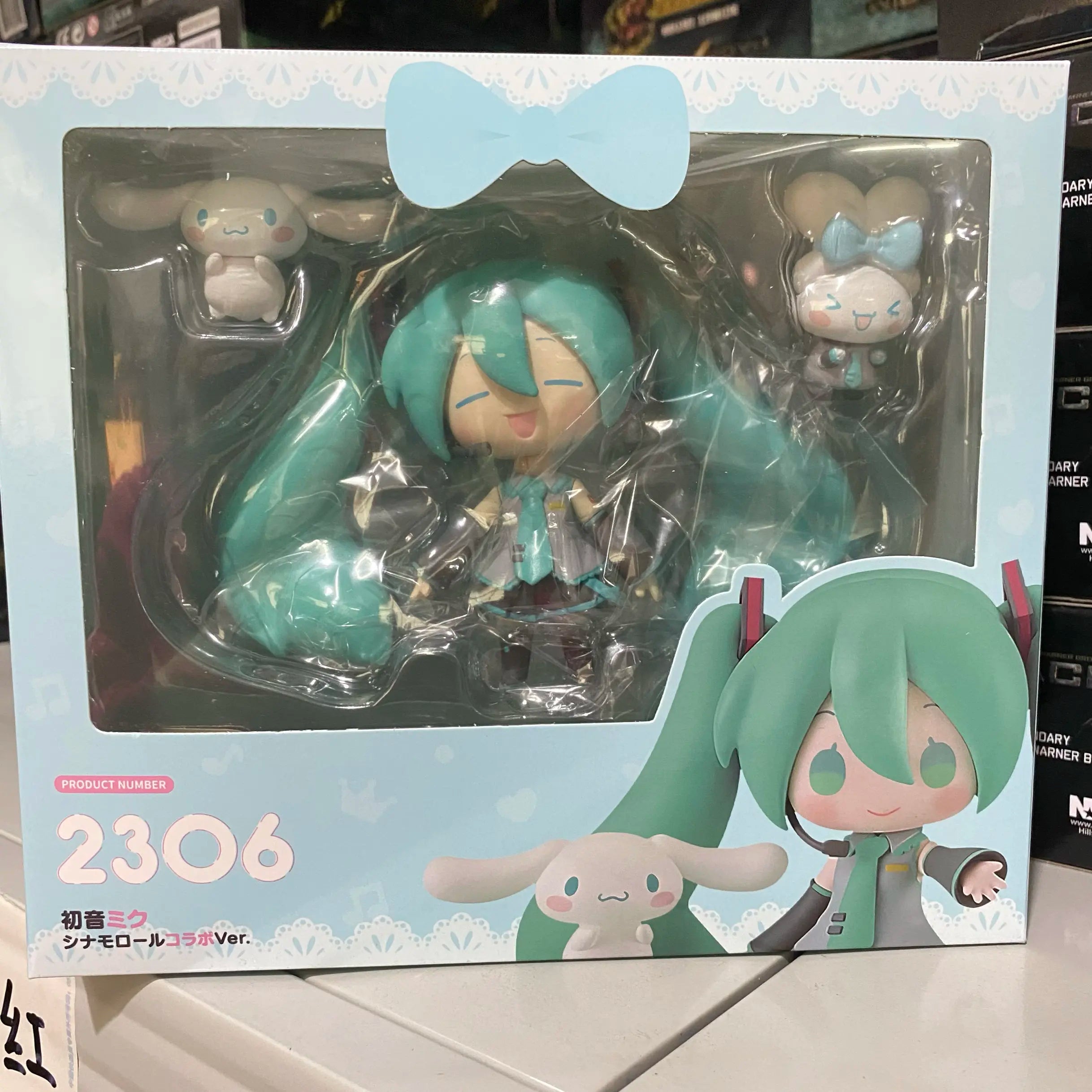 Domestic GSC Nendoroid #2306 Hatsune Miku  Cinnamoroll Customizable Face And Movable Figure Desktop Ornament For Girl's Gift