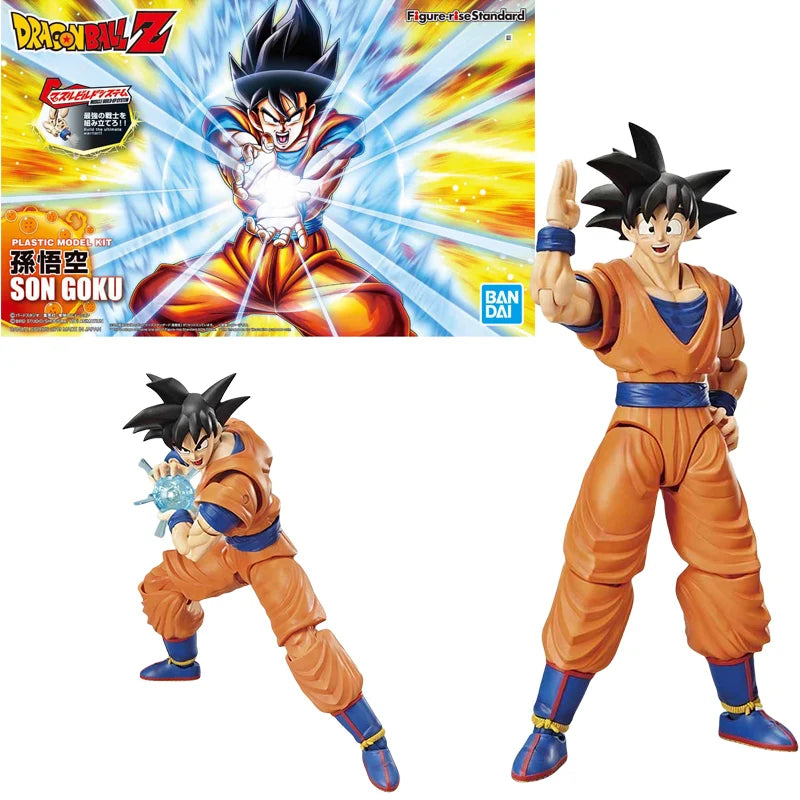 Bandai Genuine FRS Dragon Ball Son Goku Son Gohan Vegeta Frieza Super Saiyan Anime Action Figure Assembly Model Toys Gift Kids