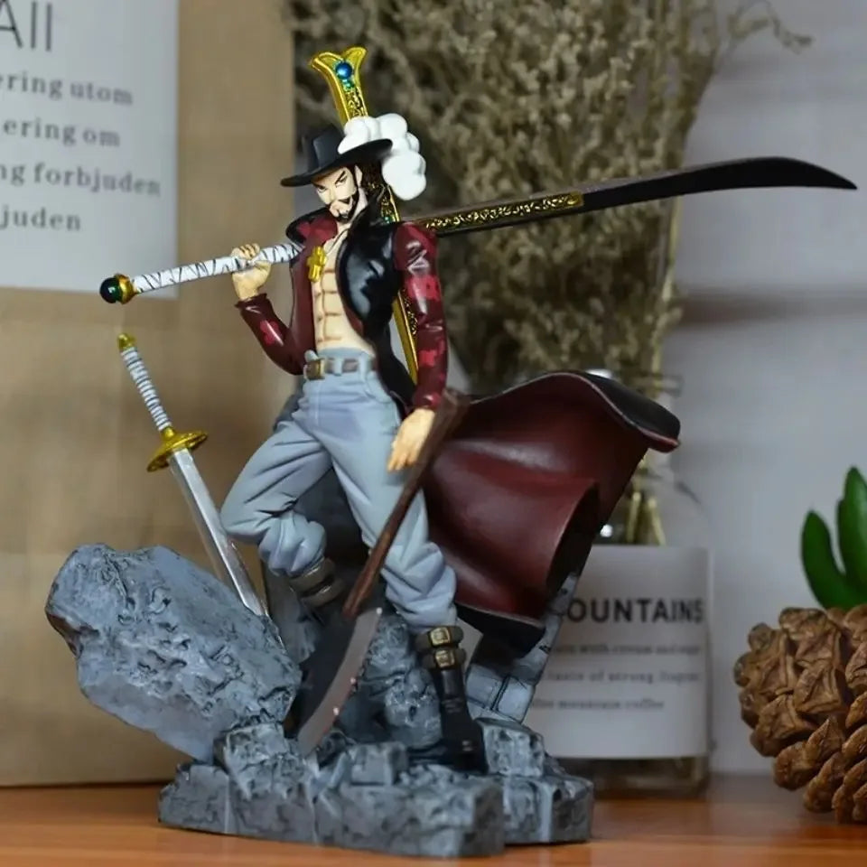 15CM ONE PIECE Figures Eagle eye Dracule Mihawk Anime Figure Top War PVC Action Figure Model Toys Ornaments Doll Fans Gifts