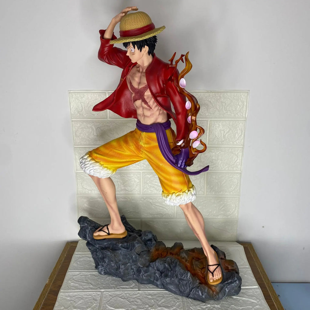 65 cm große neue ONE PIECE Anime-Figur Monkey D. Luffy, PVC-Modell, stehende Statue, Schreibtischdekoration, Geburtstagsgeschenk, Spielzeug