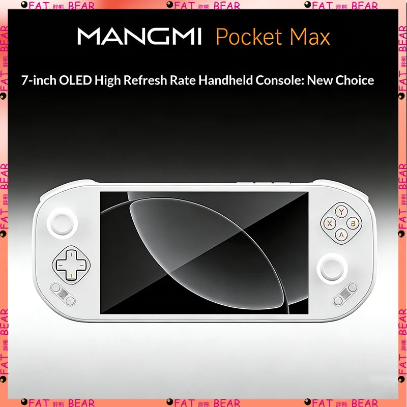 MangMi Pocket Max 7-inch 144Hz OLED screen Snapdragon 865 Hall trigger magnetic module retro portable game console 8+128