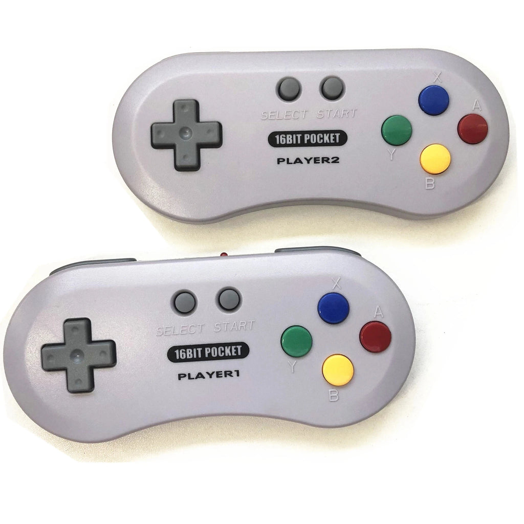 Super HD For SNES Retro game 7 inch handheld game console 16BIT HDMI ULTRA SNES POCKET RETROAD 5PLUS 2.4G Wireless controllers
