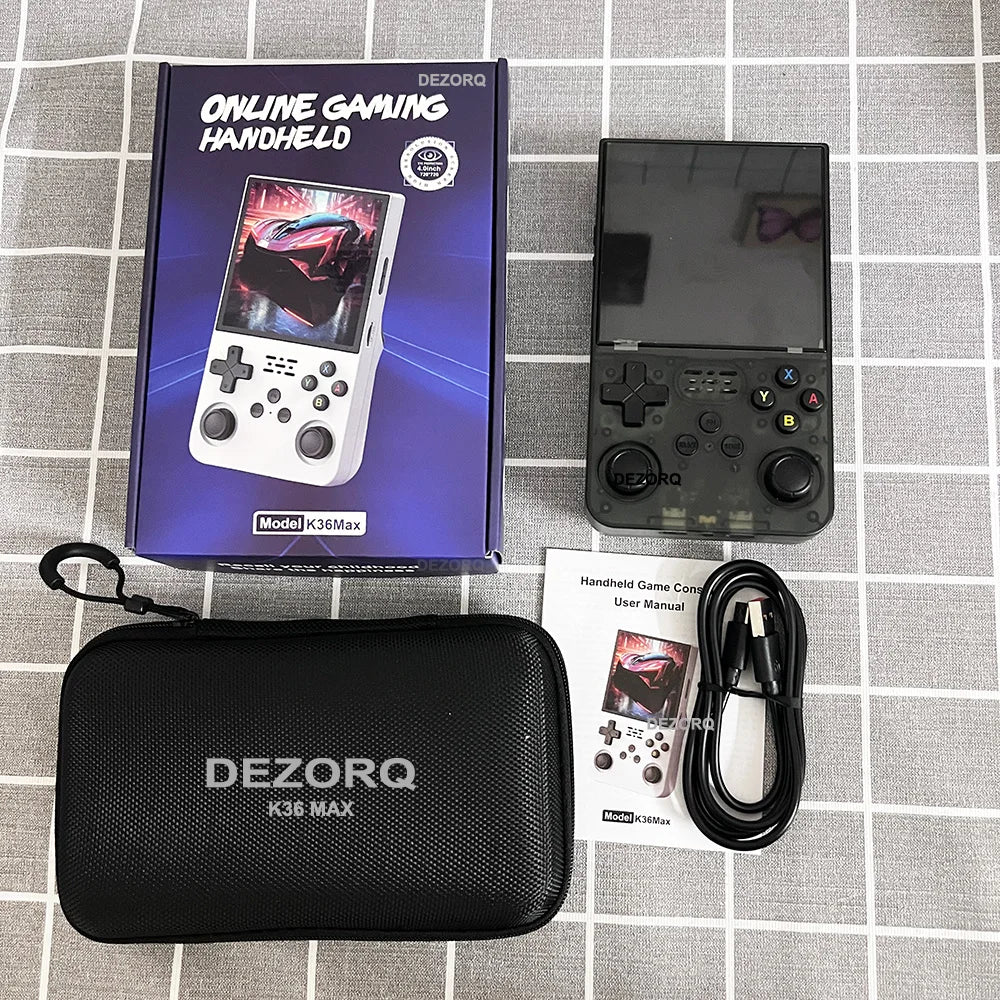 Portable Retro Handheld Game Console 4-Inch IPS Screen K36 Max Video Gaming Player Linux System Built in 10000+ Games for PSP