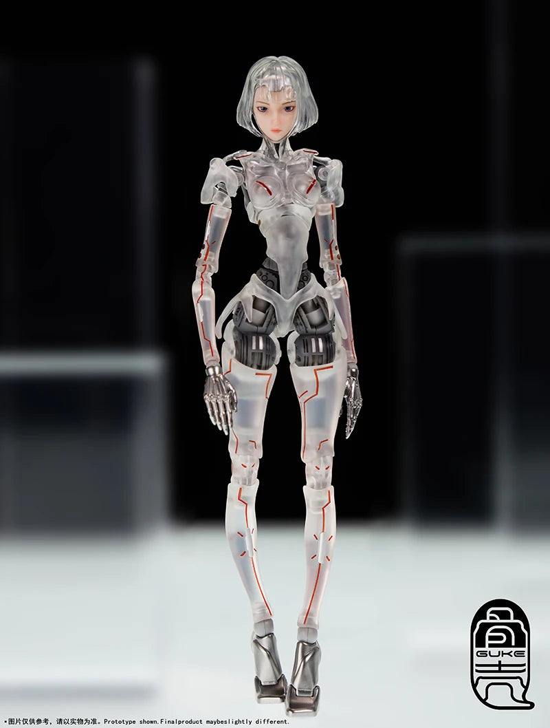 2025 New In Stock Guke Studio AI Agent Femmella C1 Punk Style Transparent Movable Female 1/12 Action Figure Toy Gift