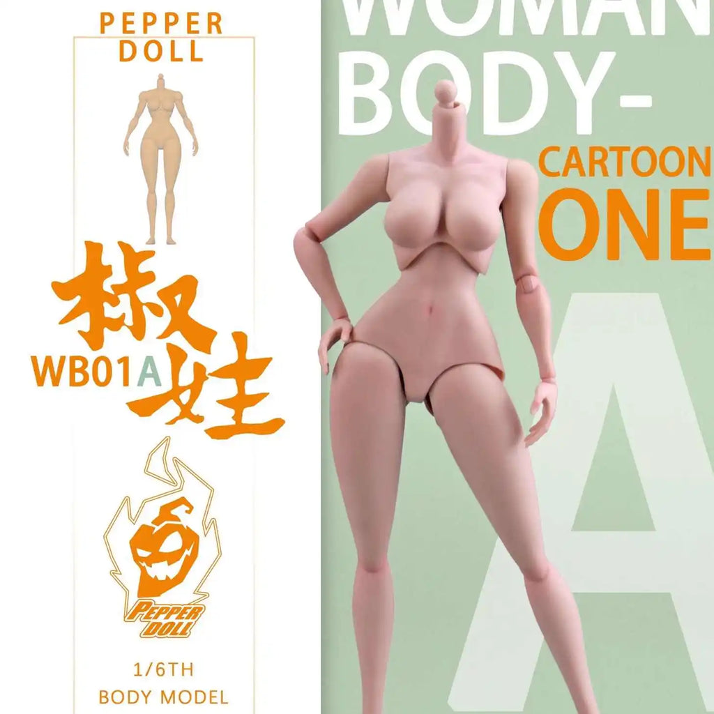 In Stock Chili Toys Pepper Doll Wb01a 1/6 Scale Female Joint Body Accessory 12in Action Figures Manga Cartoon Toy Collectors