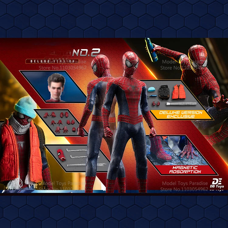 DB Toys X 6in Studio 1/12 Collectible Toys Amazing Spider Super Hero Men Soldier Andrew Garfield 6'' Action Figure Model Gifts