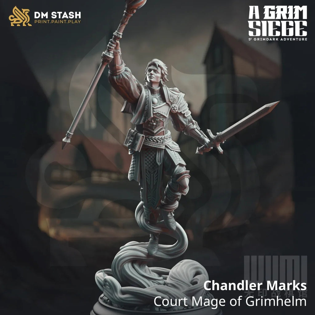 Original 3d Printed Knight'S Siege Series Wizard Angel Human Orc Half-Elf Dragon D&D Miniatures Action Figure Decoration Model
