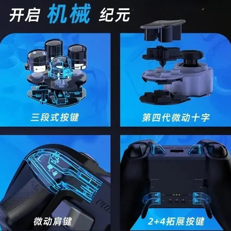 Zd O+Excellent Gaming Controller RGB Elite Modular Sensory Switch Ns Tablet Steam Custom Phone Bluetooth Controller PC Gifts