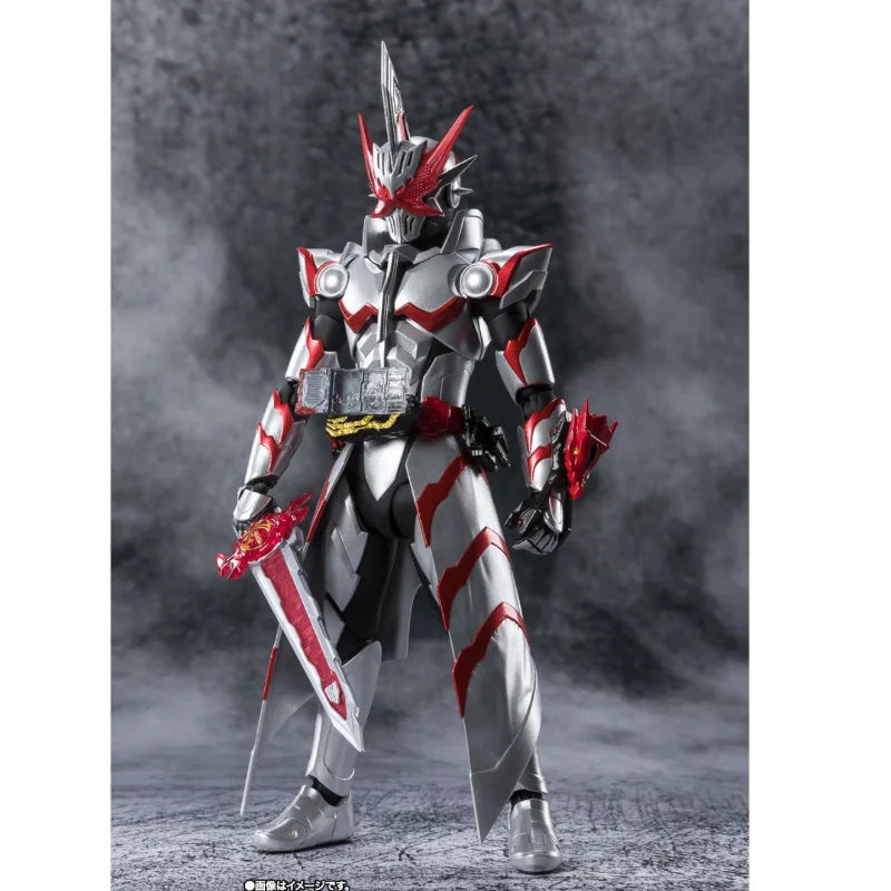 [In Stock] Bandai SHF Kamen Rider Soul Limited Saber Holy Sword Dragon Pattern Knight Articulated Figure  Anime Cartoon