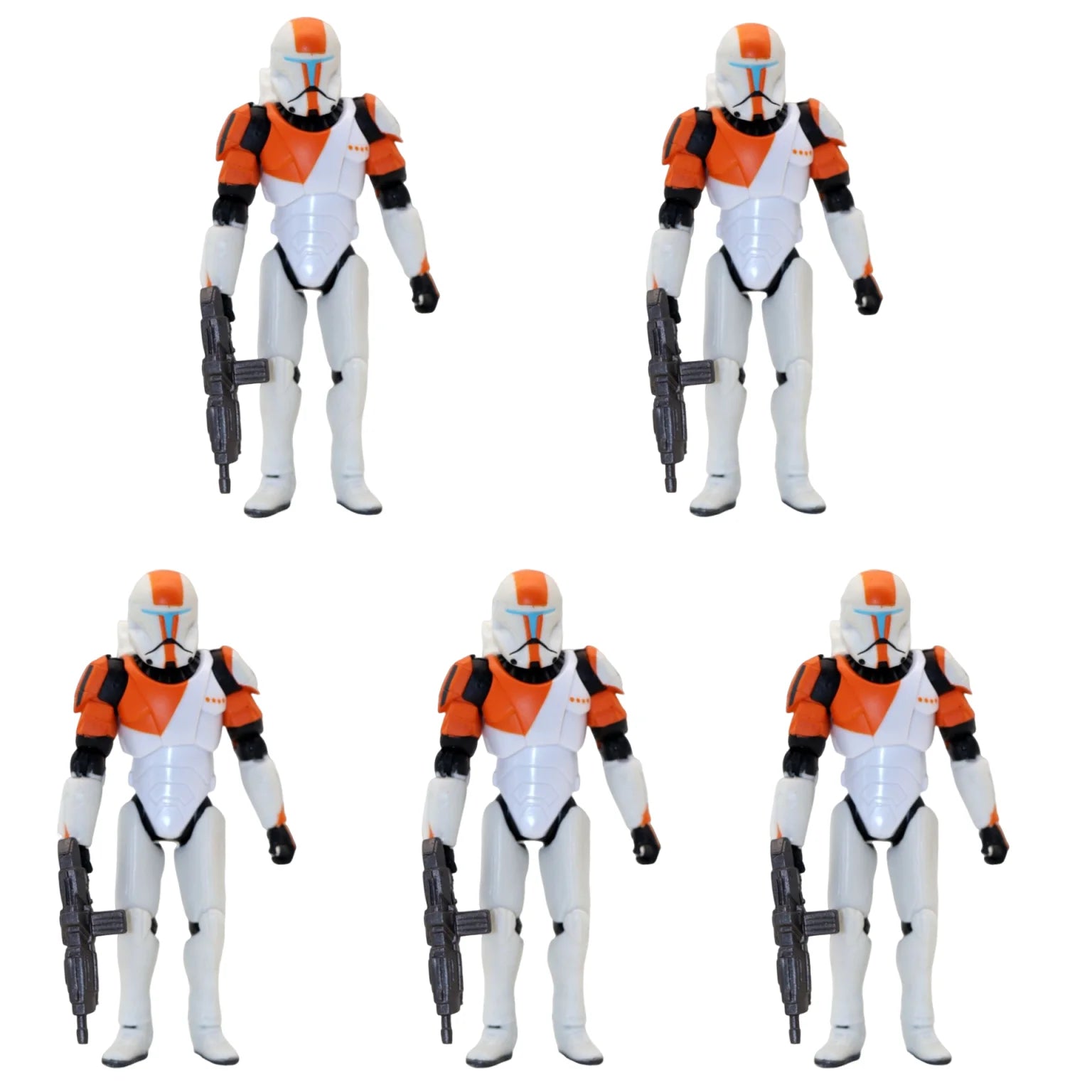 In Stock Lot SW Clone Wars Action Figure Commando Boss 3.75" Loose Anime Figure No Box Collectible Model Desktop Decoration Toys