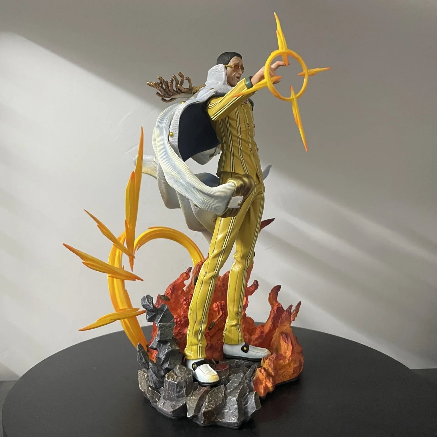 28CM One Piece Borsalino Anime Figure 3 Great Generals Kizaru 2 Gestures Action Figurine Model Comic Room Decor Christmas Gifts