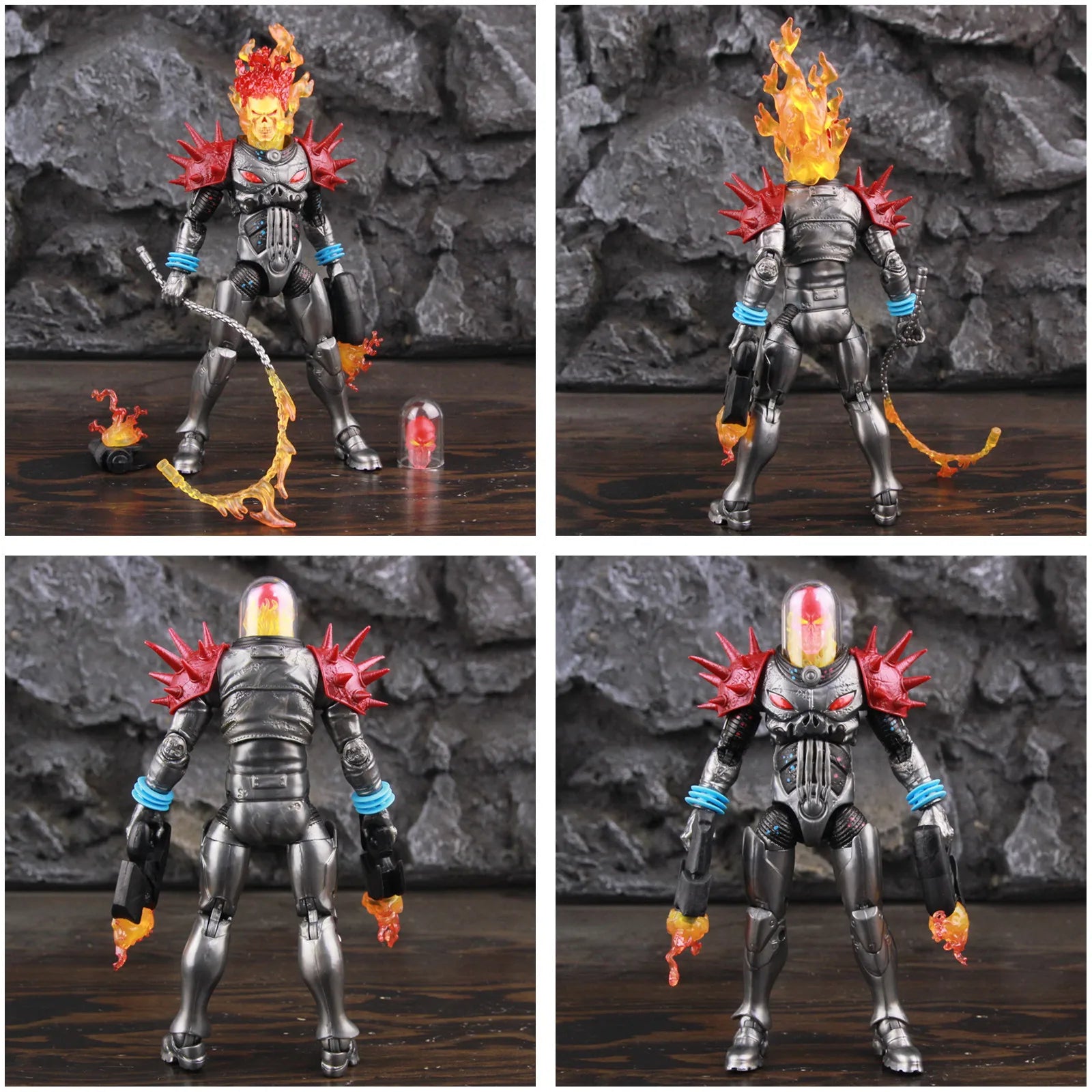 Marvel Legends Cosmic Ghost Rider 6" Action Figure Fire Whip Without Motorbike From Vehicle Set Riders Series Toys