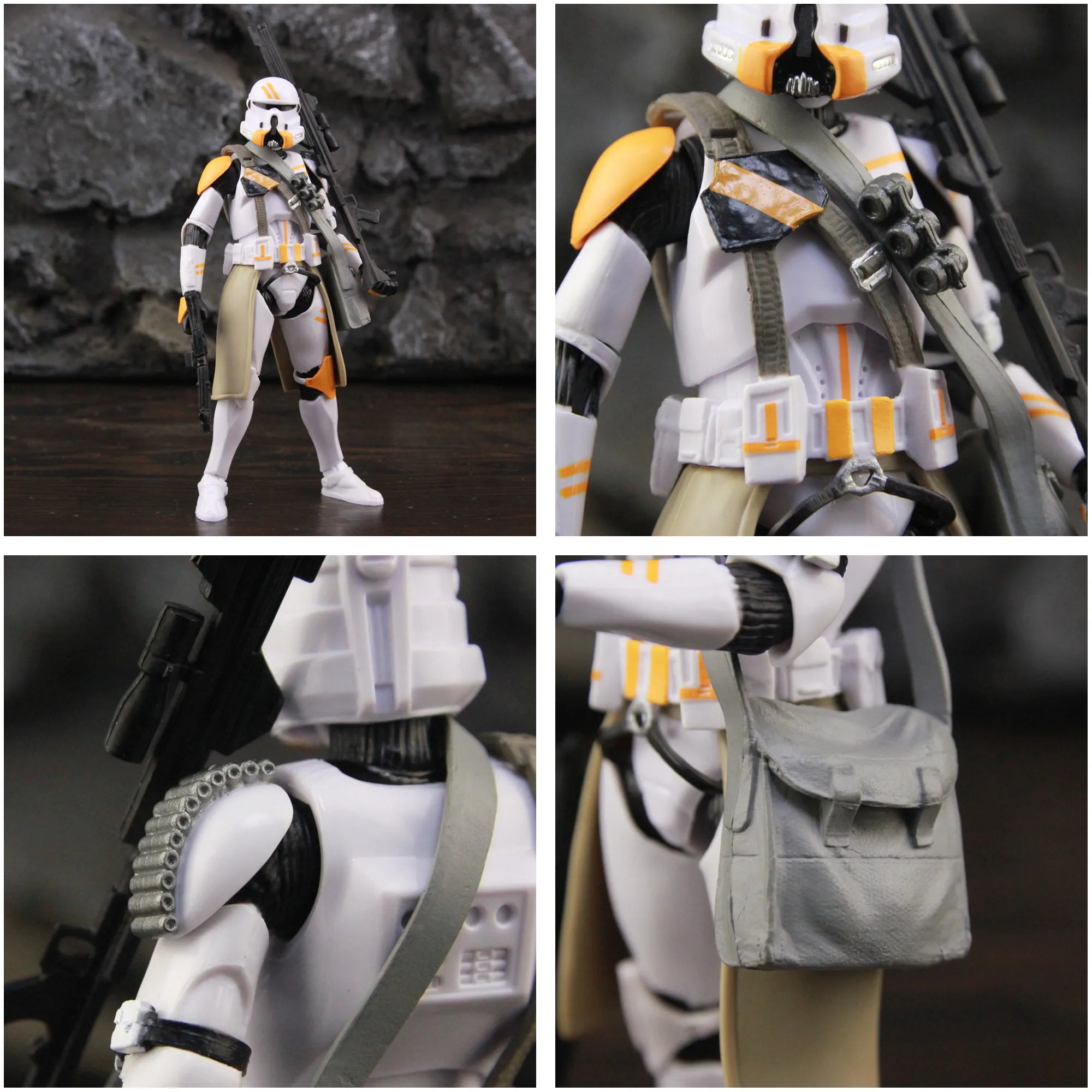 Star Wars 212th Attack Battalion 2nd Airborne Company Sniper Trooper 6" Action Figure Custom Doll Model Clone Toys