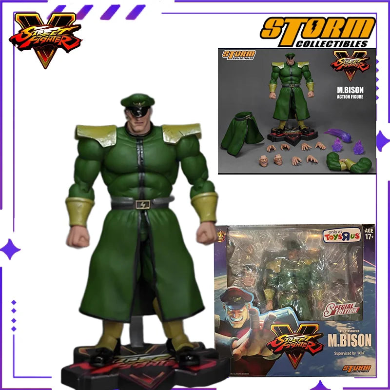 Storm Toys Original 1/12 Street Fighter M.BISON BATTLE COSTUME Bison Vega Game Mobile Doll Model Handmade Toy Gift Collection