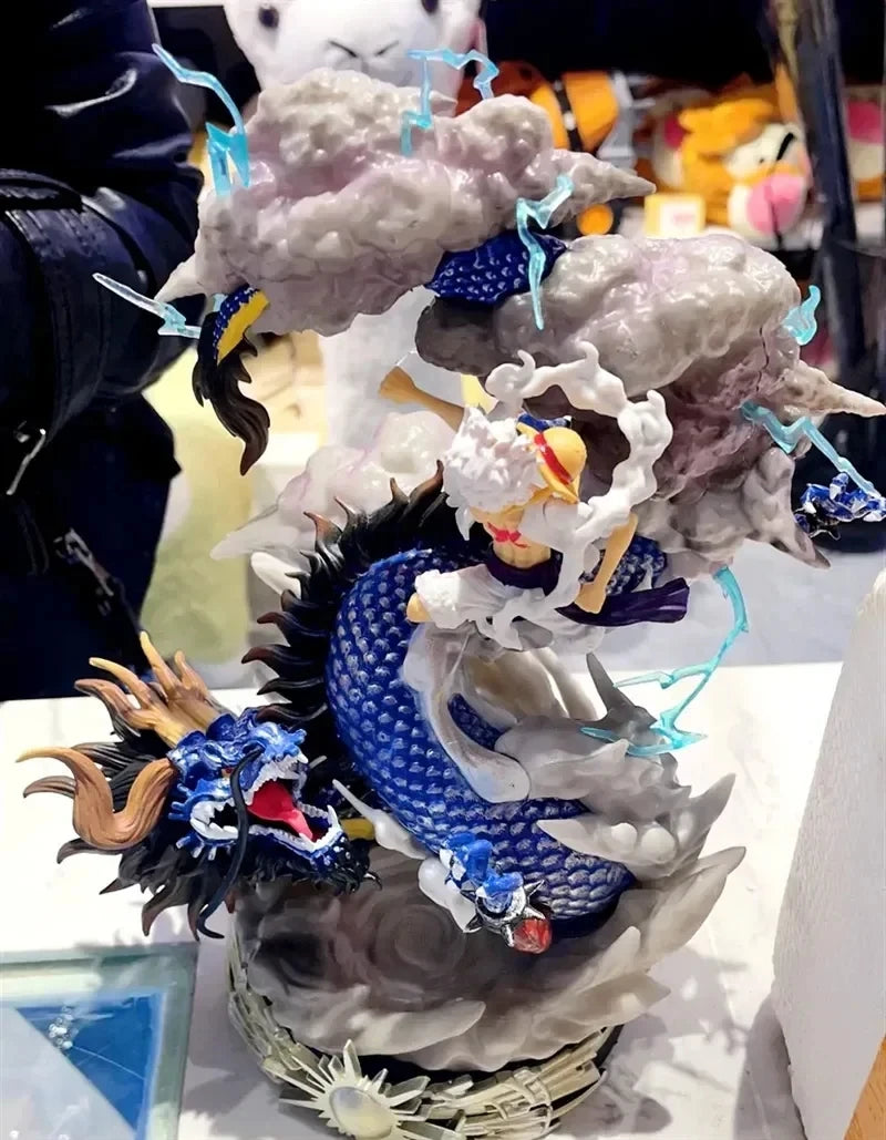 23 см One Piece Фигурки Луфи срещу Кайдоу Аниме Фигурки Луфи Gear 5 Статуя Ника Луфи Фигурка Gk Фигурка Модел Кукла Играчки Подарък