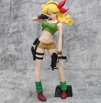 Dragon Ball Z Figur Lunch Figur Lunchi Launch Actionfigur Lunch 25CM Sammlung Modell Spielzeug Bücherregal Ornament Geschenk für Kinder