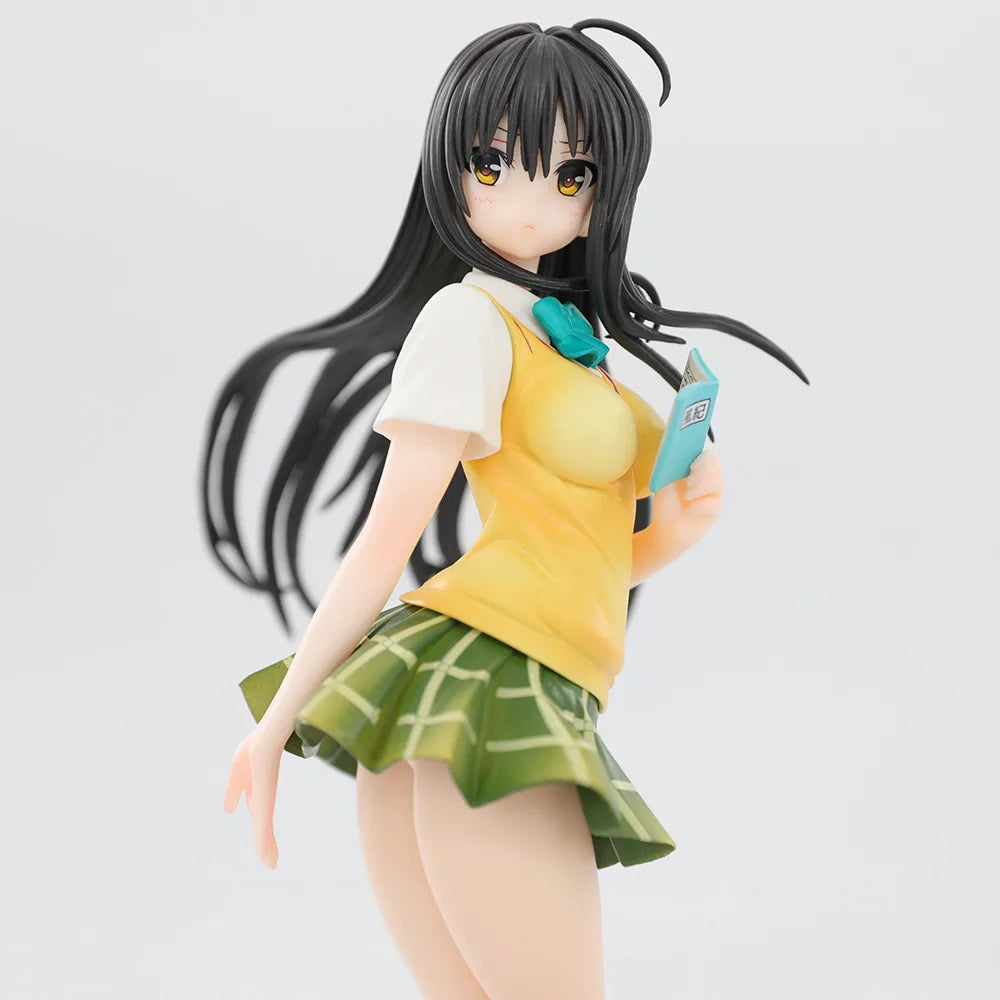 23CM Аниме To LOVeru Kotegawa Yui Фигура Училищна униформа Обличане Изправен Модел Играчка Подарък Колекция Aciton Фигура PVC 1/7
