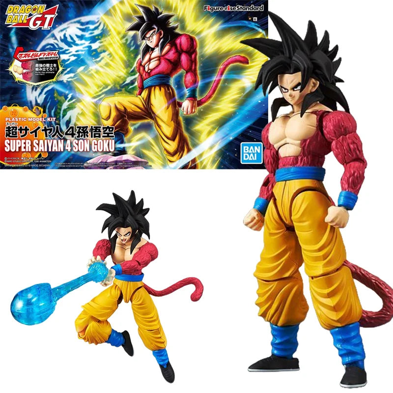 Bandai Genuine FRS Dragon Ball Son Goku Son Gohan Vegeta Frieza Super Saiyan Anime Action Figure Assembly Model Toys Gift Kids