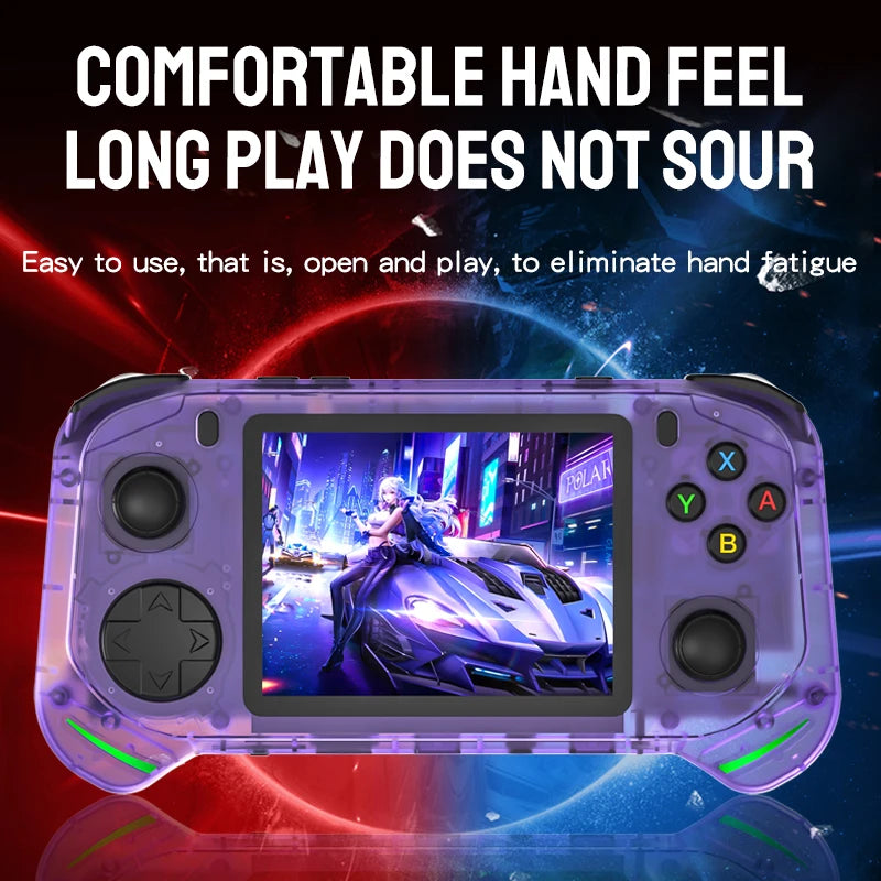 Neue RX6H Open Source Retro Handheld-Videospielkonsole mit 3,5-Zoll-IPS-Bildschirm, tragbarem Linux-System und 128 GB Spielespeicher