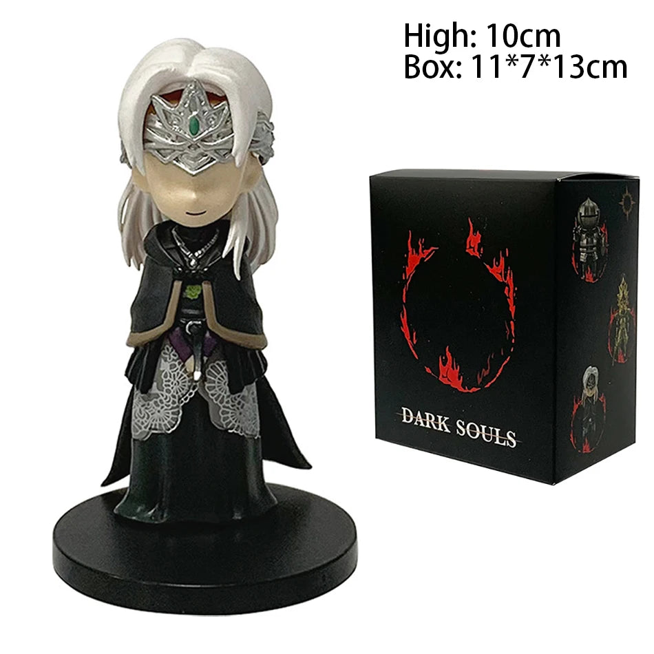 In stock Anime action figure Dark Souls Q version Solaire Artorias Ornstein Fire Keeper, Anime doll, toy model for child gifts