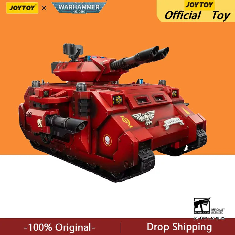 JOYTOY 1/18 Warhammer 40K Action Figures Anime Mech Blood Angels Predator Annihilator with Twin Lascannons