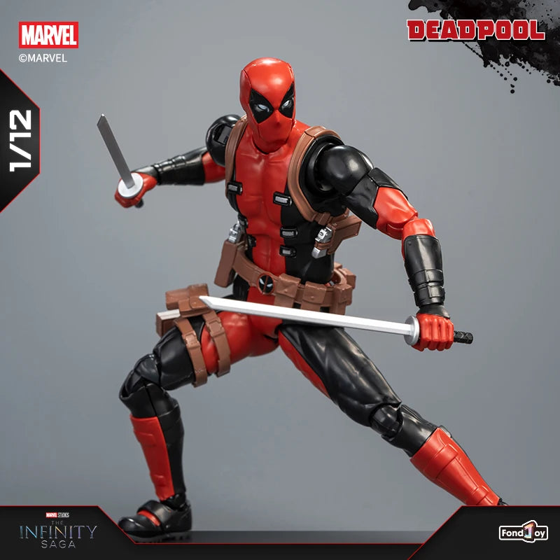 Нов сглобен модел на Fondjoy Deadpool, екшън фигурка 1/12, филмови герои, колекционерски модел, PVC модели, играчки, момчета, подаръци за рожден ден