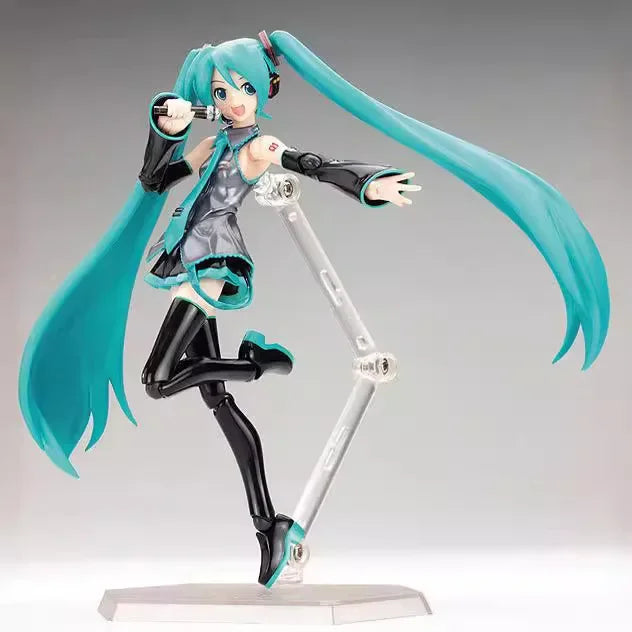 New Figma 114 Hatsune Miku Anime Girl Figure Figma 014 Virtual Singer Miku Joint Movable Model Kids Toys Doll Collection Gifts